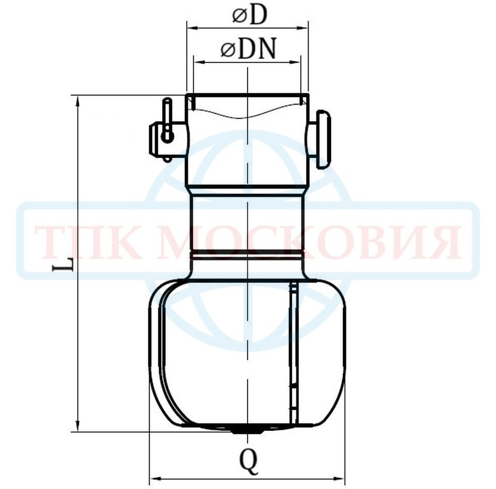 Головка моющая ротационная эллипсоидная, шплинт
