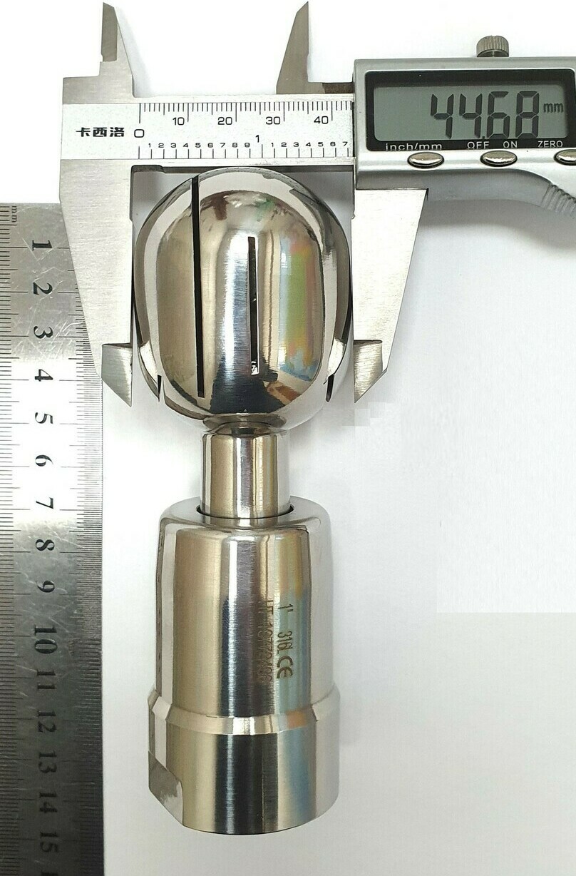 Головка моющая ротационная эллиптическая, резьба, 1" AISI316L Головка моющая ротационная эллиптическая, резьба, 1" AISI316L