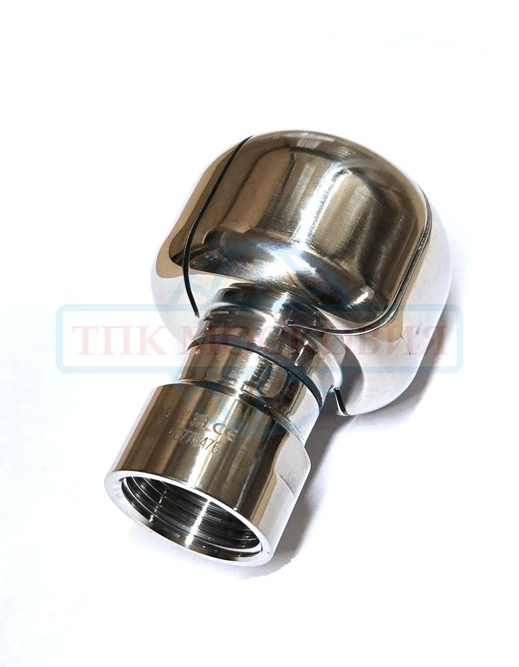 Головка моющая ротационная эллипсоидная, резьба, Q65, AISI316L, 1"