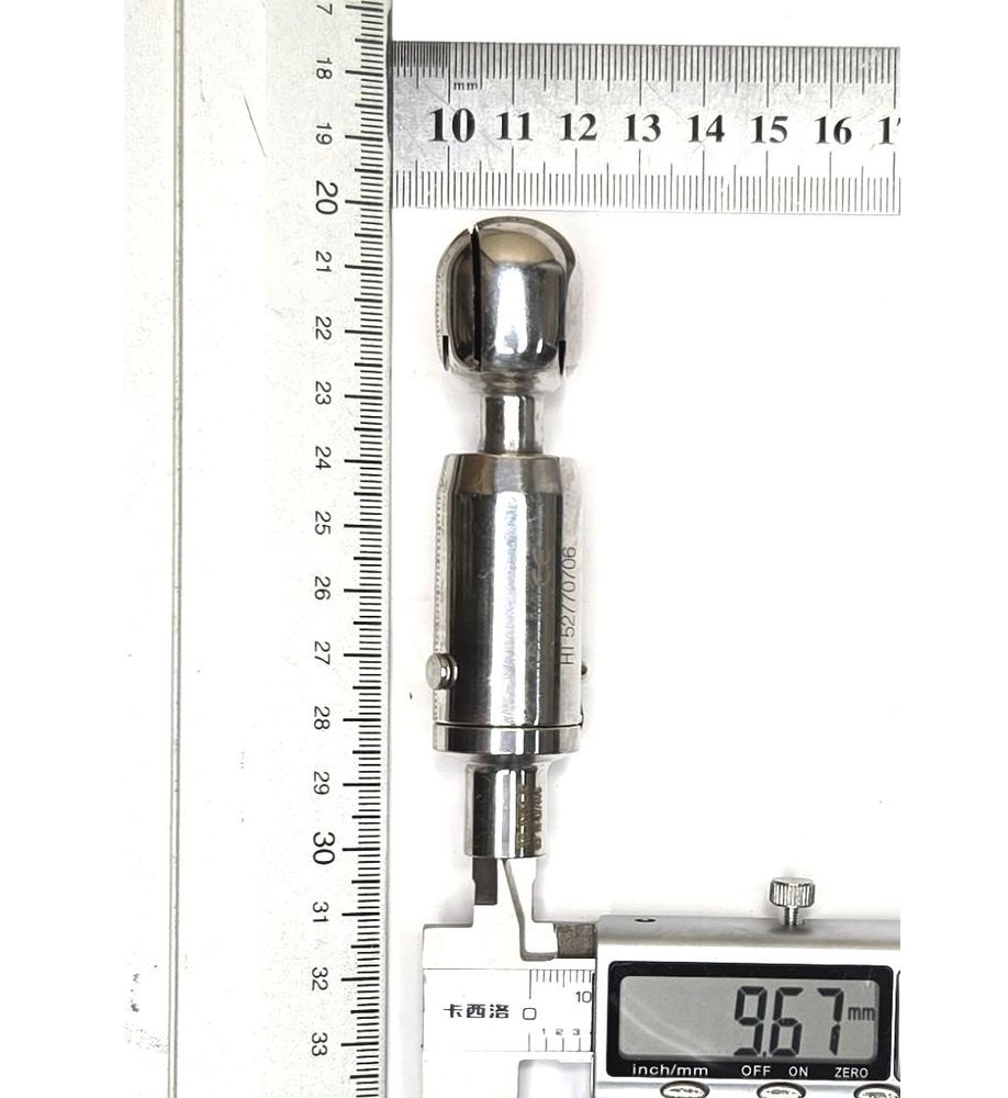 Головка моющая ротационная эллиптическая, шплинт, Q23, AISI316L, 0,5"