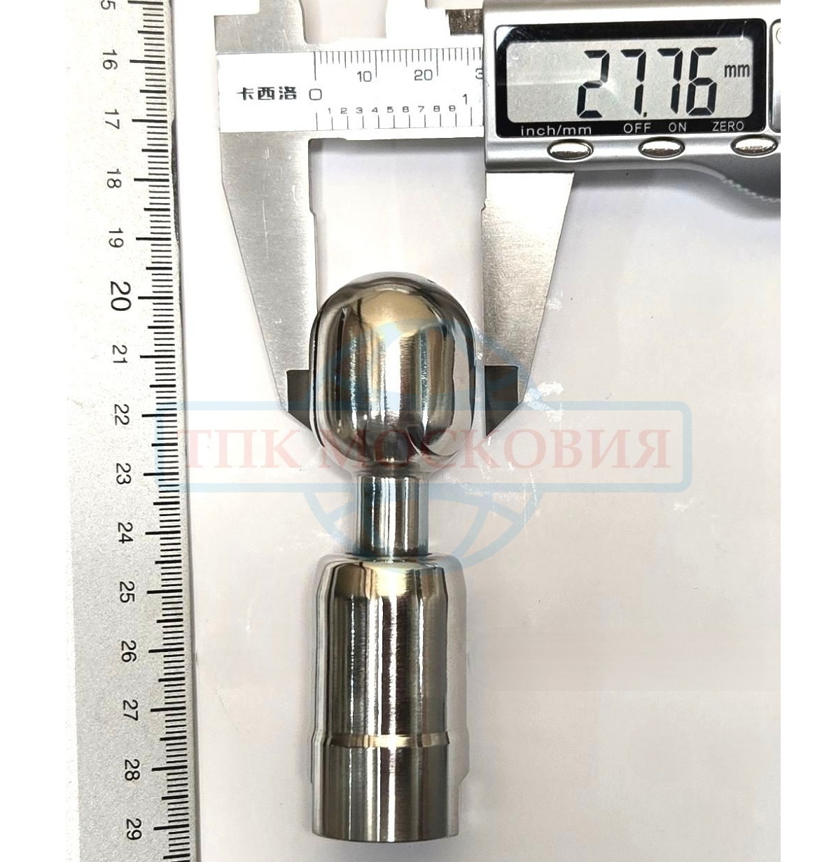 Головка моющая ротационная эллиптическая, резьба, Q28, AISI316L, 1/2"