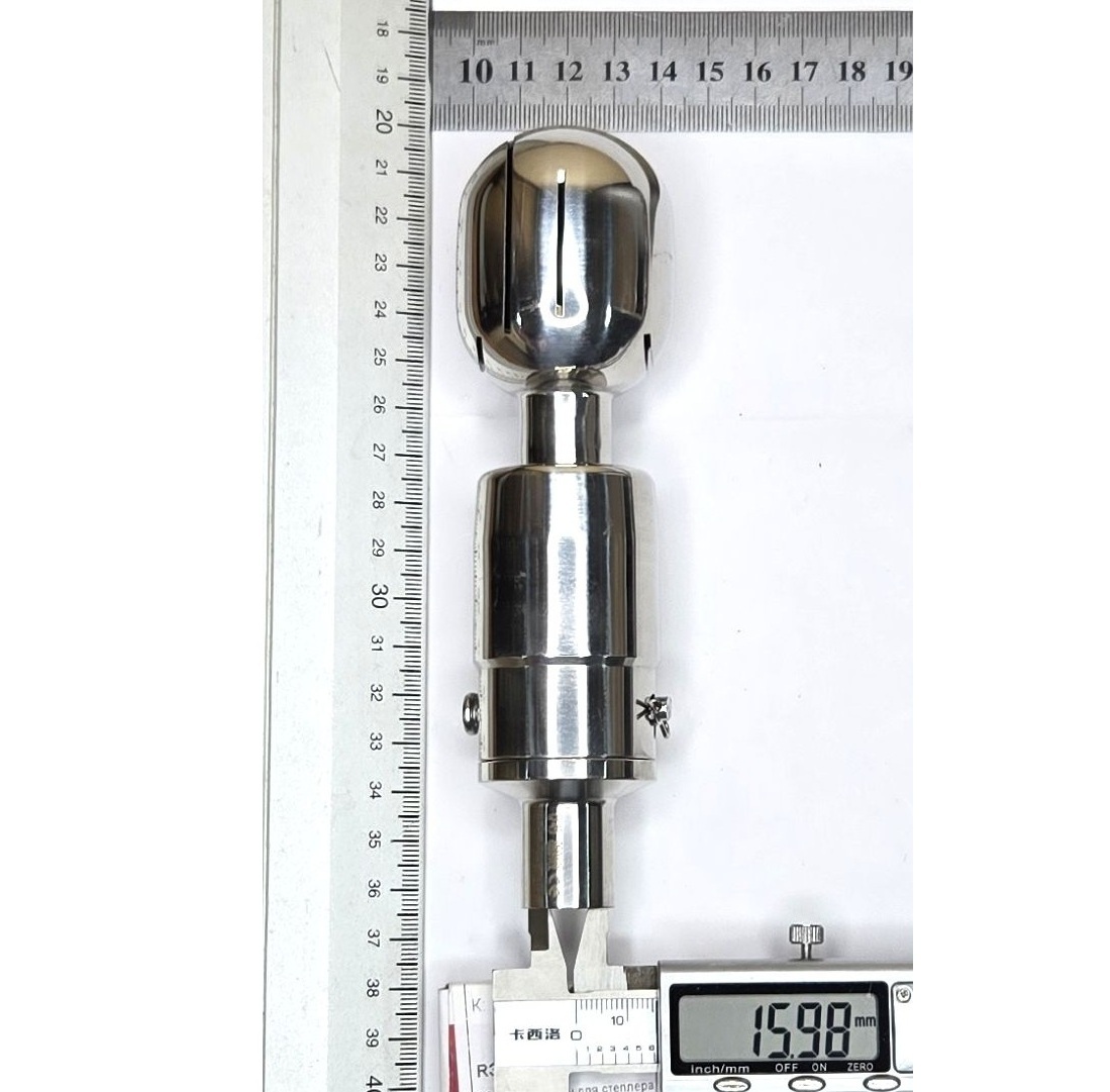 Головка моющая ротационная эллиптическая, шплинт, Q45, AISI316L, 0.75"