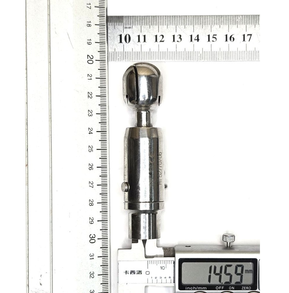 Головка моющая ротационная эллиптическая, шплинт, Q23, AISI316L, DN15