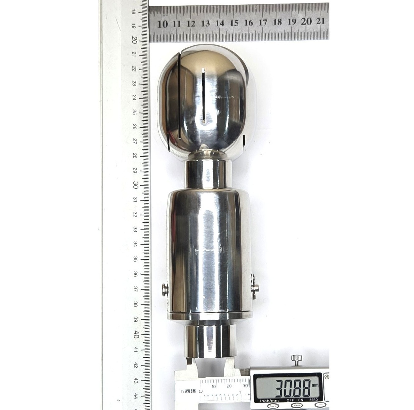 Головка моющая ротационная эллиптическая, шплинт, Q65, AISI316L, DN32