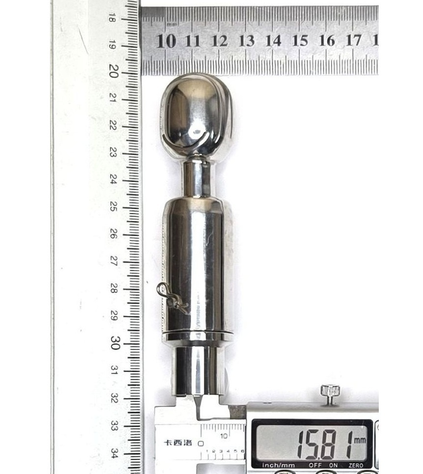 Головка моющая ротационная эллиптическая, шплинт, Q28, AISI316L, 0,75"