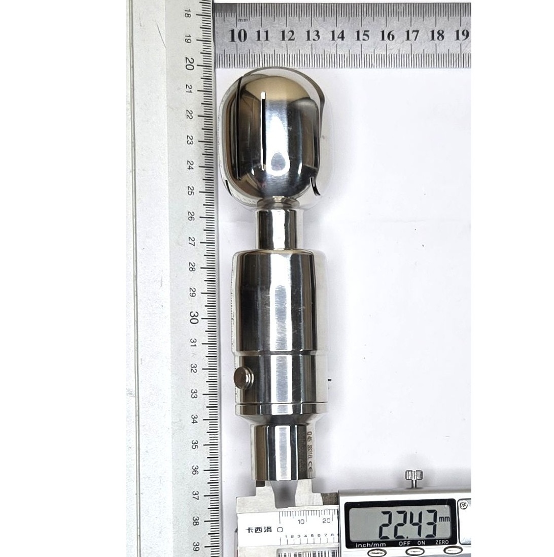 Головка моющая ротационная эллиптическая, шплинт, Q45, AISI316L, 1"