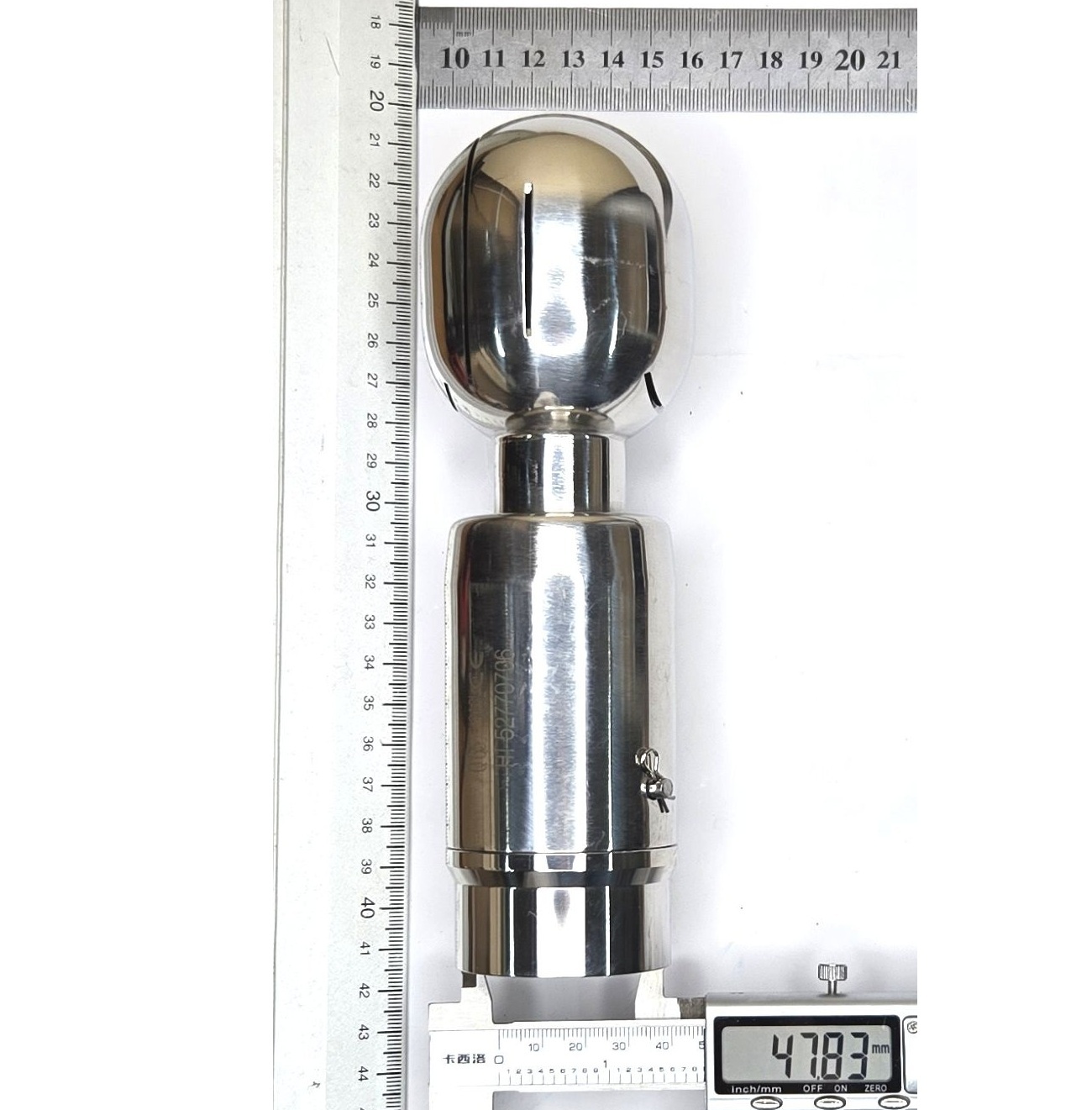 Головка моющая ротационная эллиптическая, шплинт, Q65, AISI316L, 2"