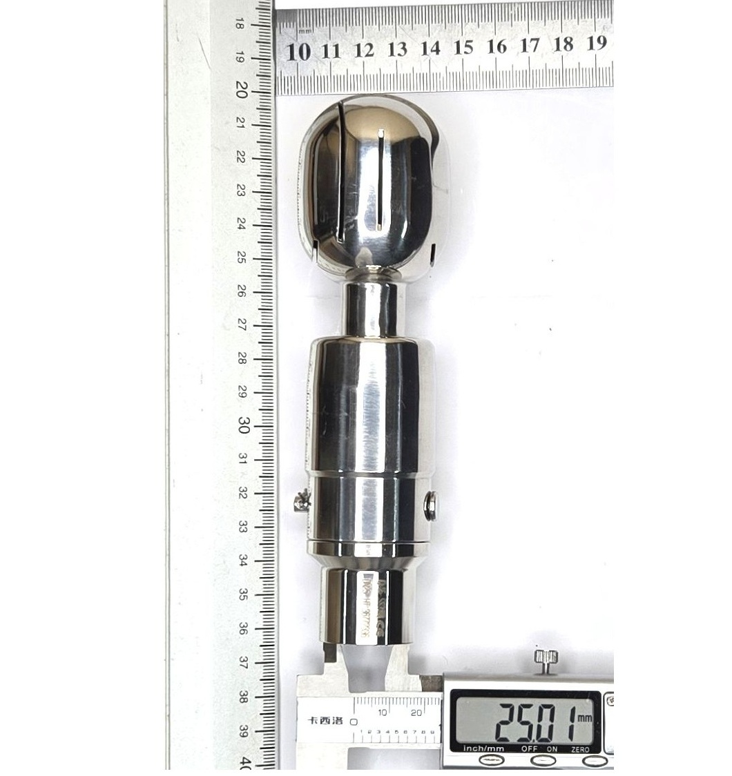 Головка моющая ротационная эллиптическая, шплинт, Q45, AISI316L, DN25